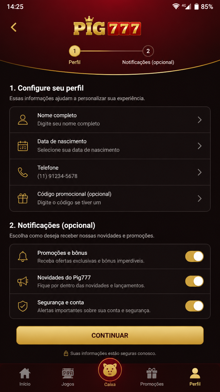 Pig777 screenshot
