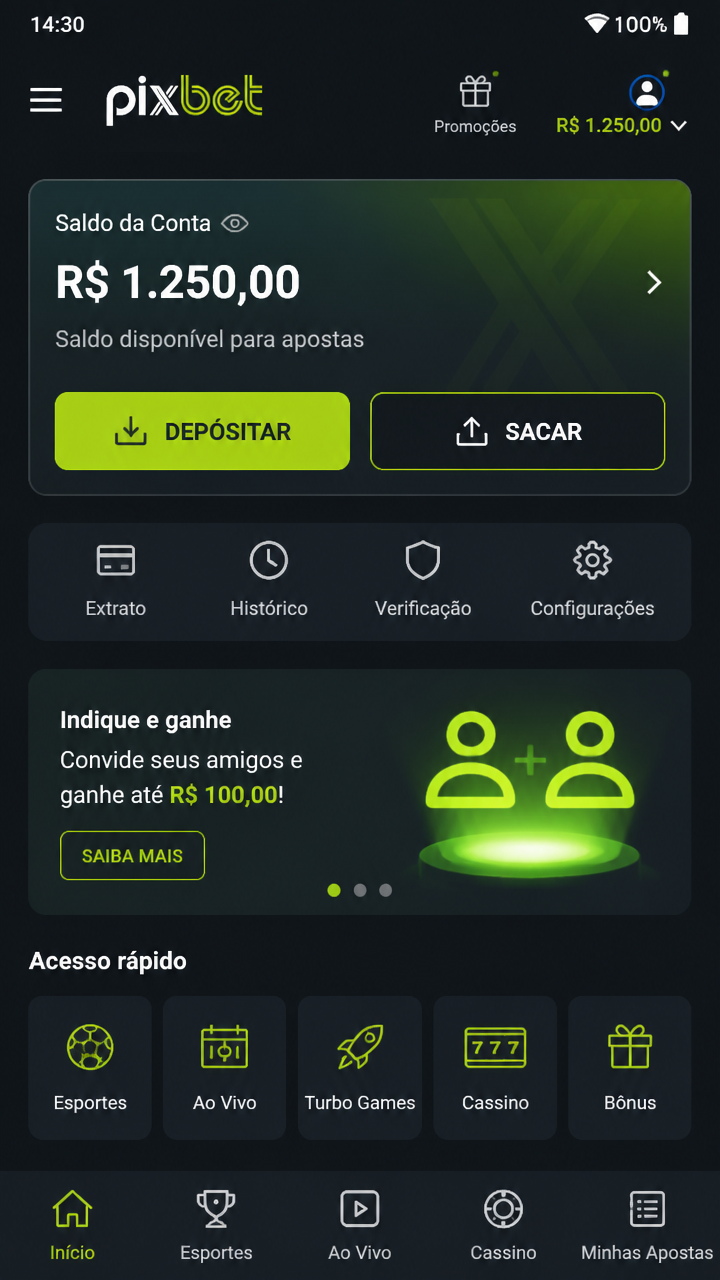 Pixbet screenshot