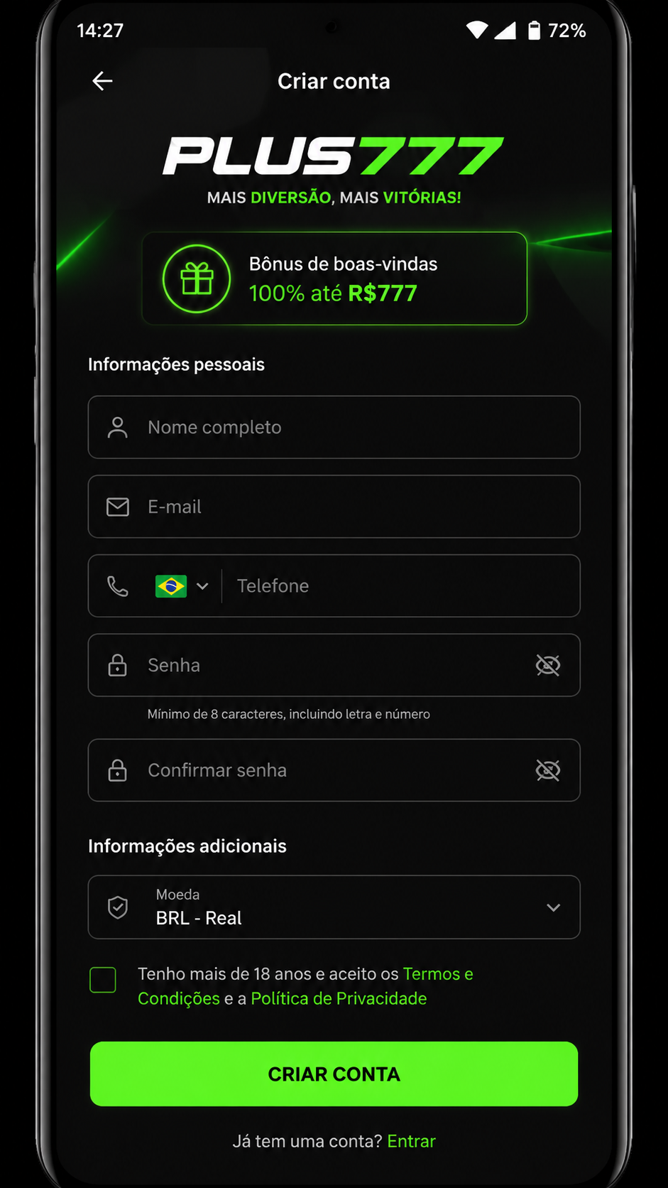 plus777 screenshot