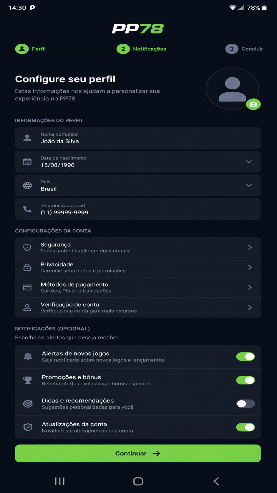 PP78 screenshot