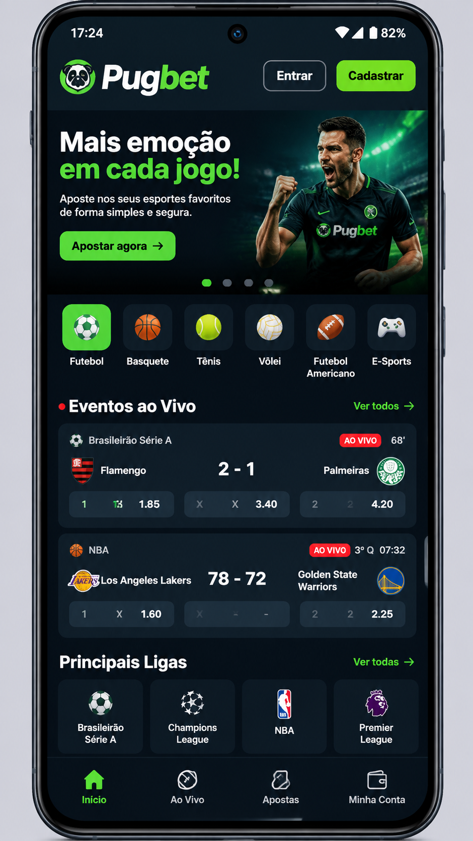 Pugbet screenshot