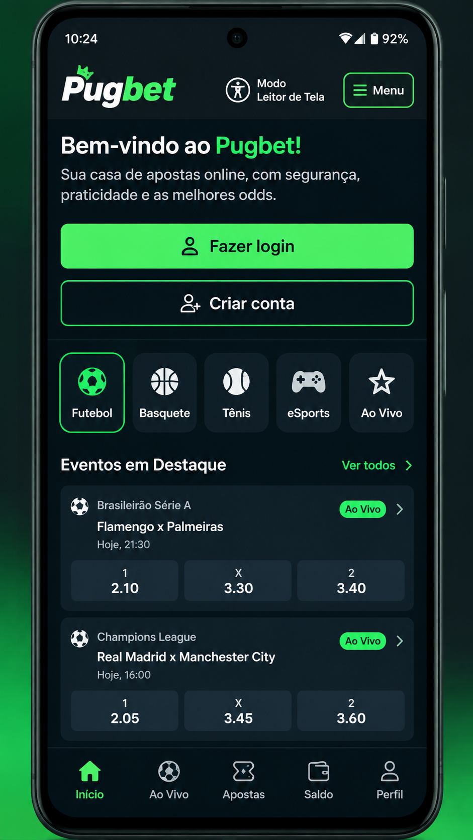 Pugbet screenshot