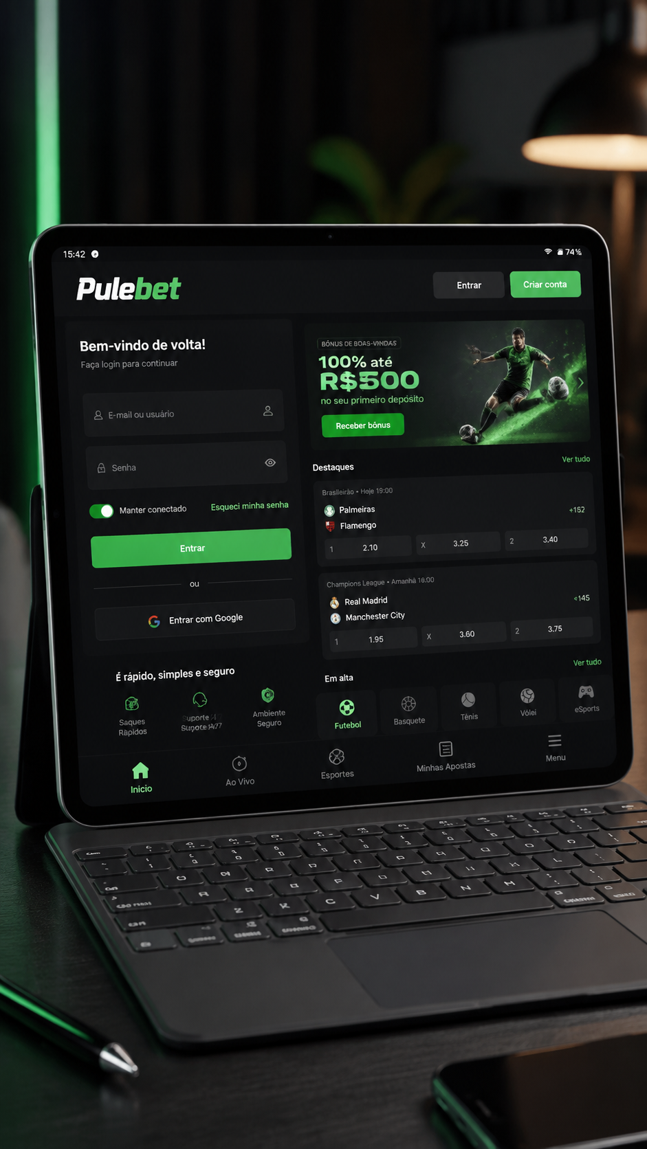 Pulebet screenshot