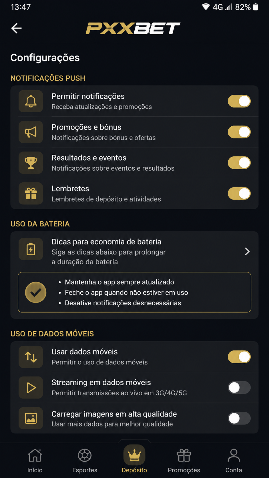 pxxbet screenshot