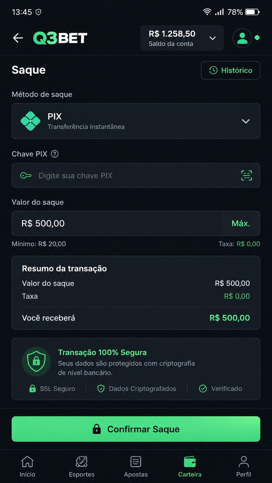 q3bet screenshot