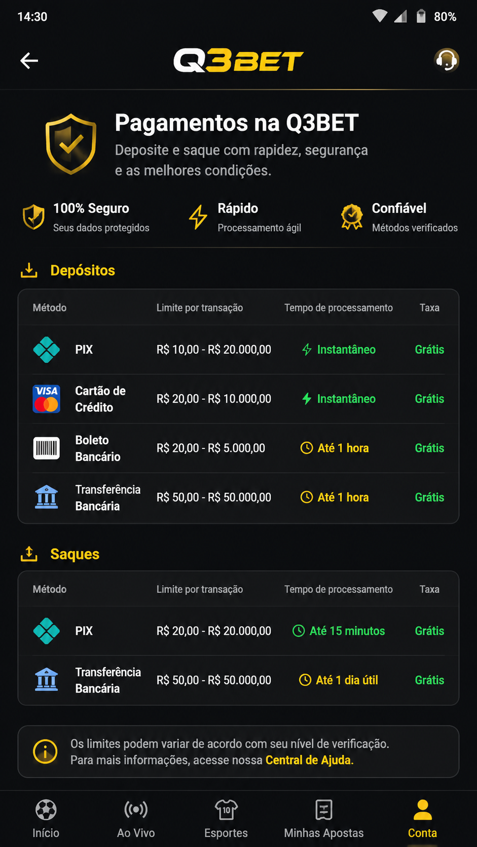 q3bet screenshot