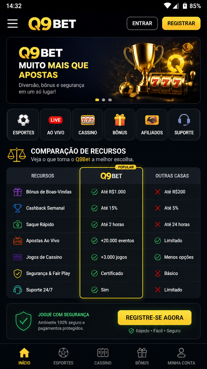 q9bet screenshot