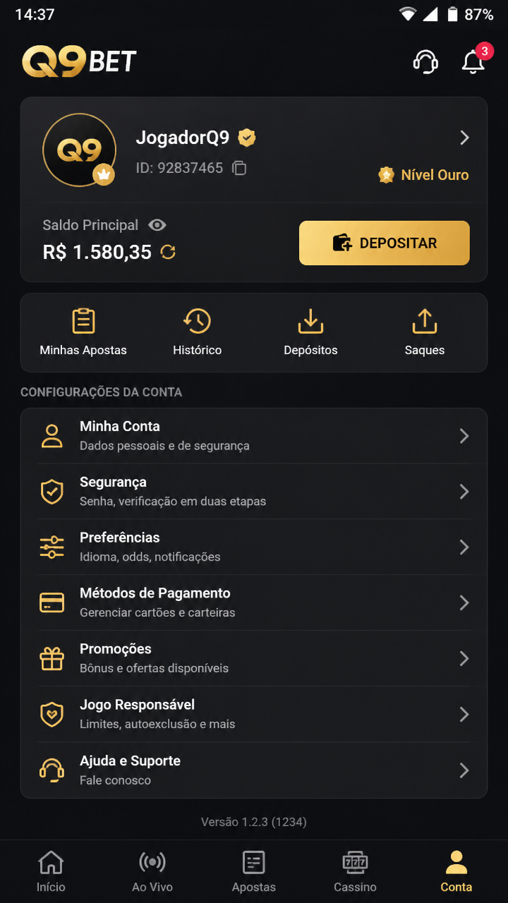 q9bet screenshot