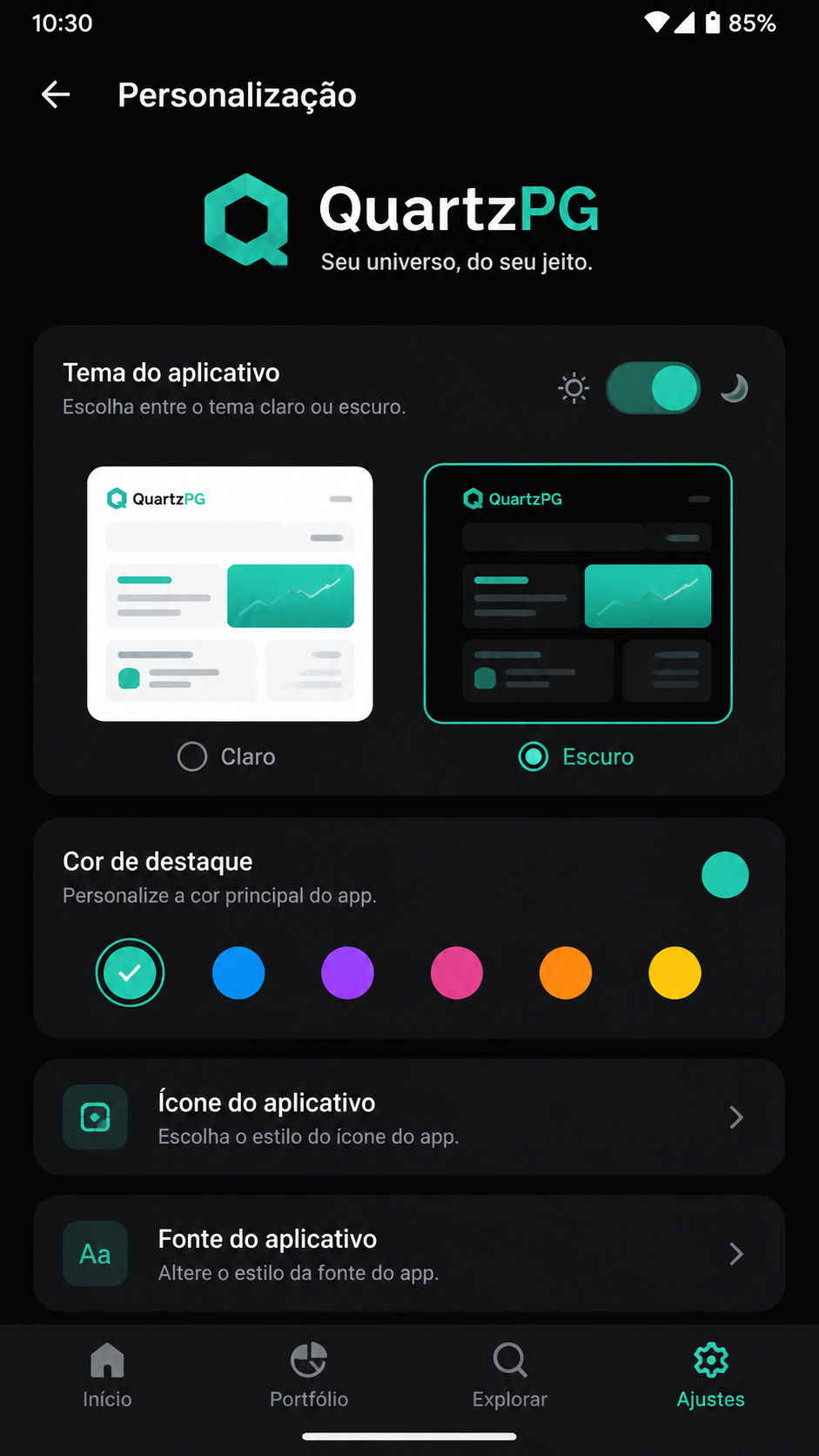 quartzpg screenshot