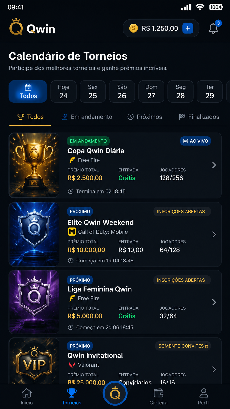 Qwin screenshot