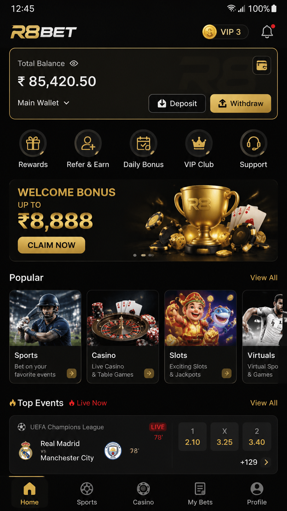 r8bet screenshot