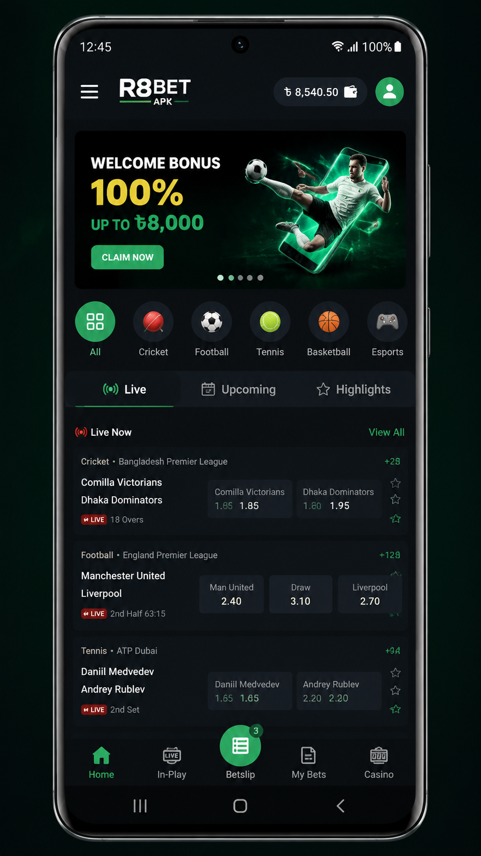r8bet screenshot