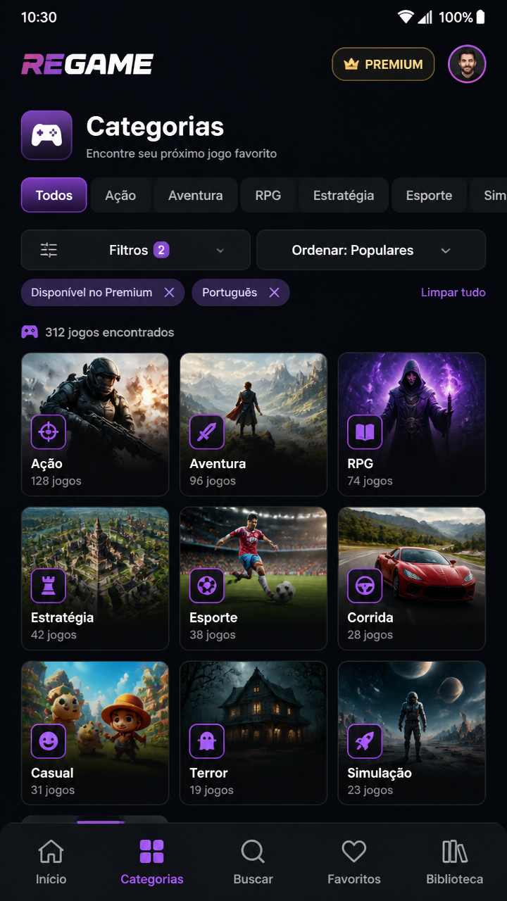 Regame screenshot