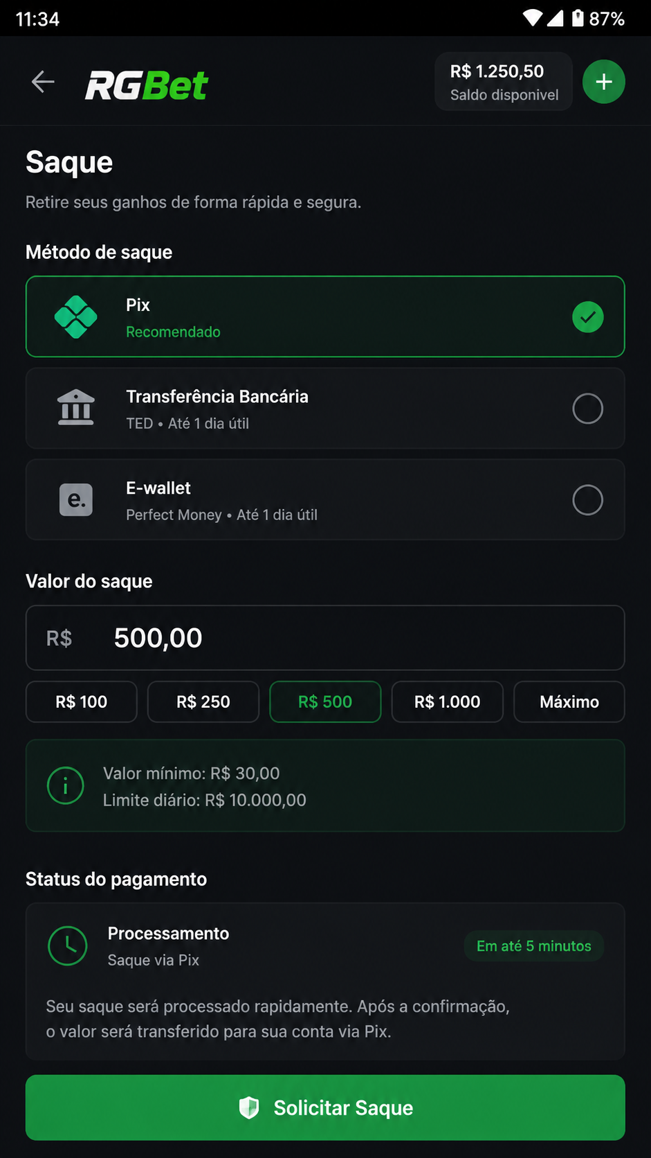 RGBet screenshot