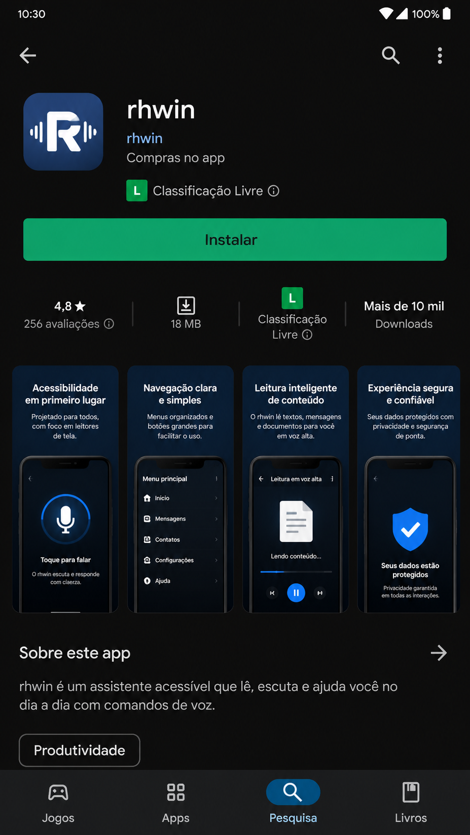 rhwin screenshot