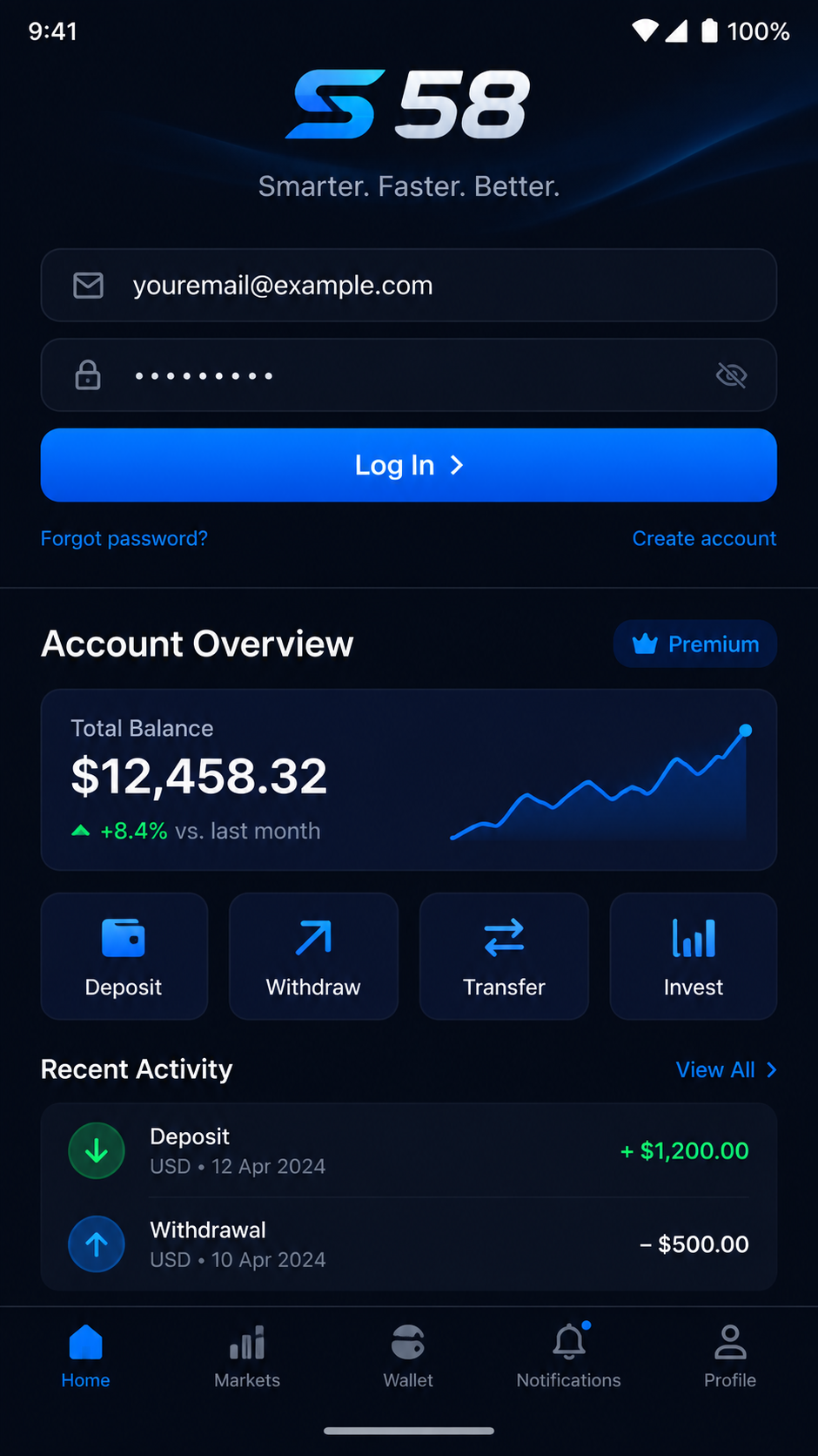 s58 screenshot