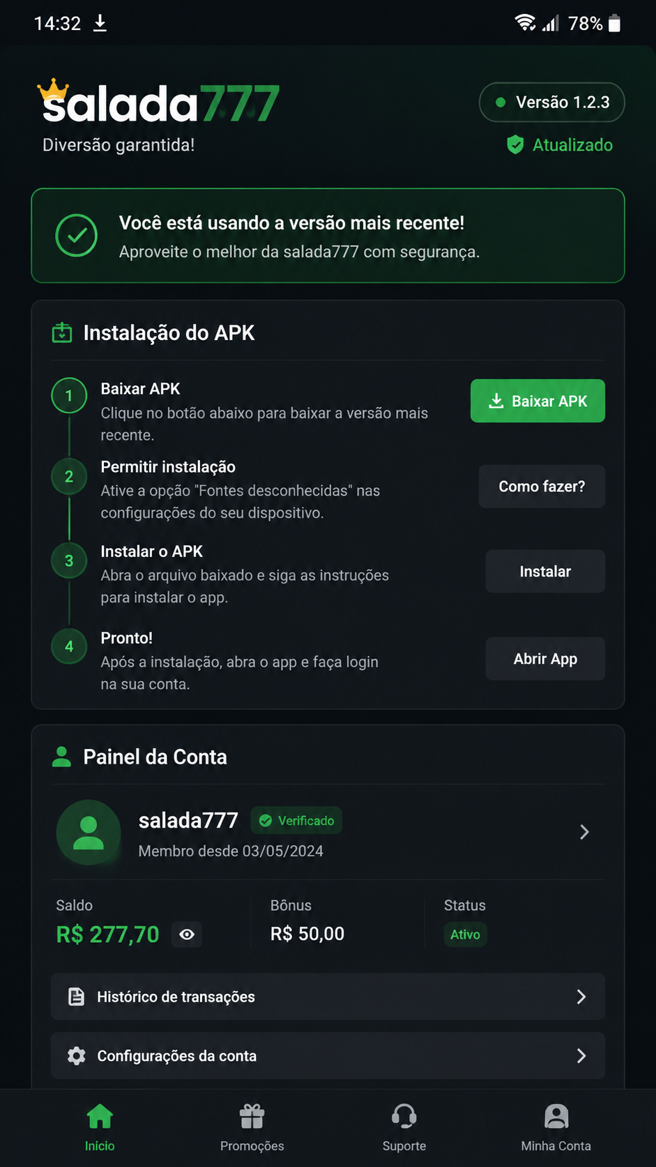 salada777 screenshot