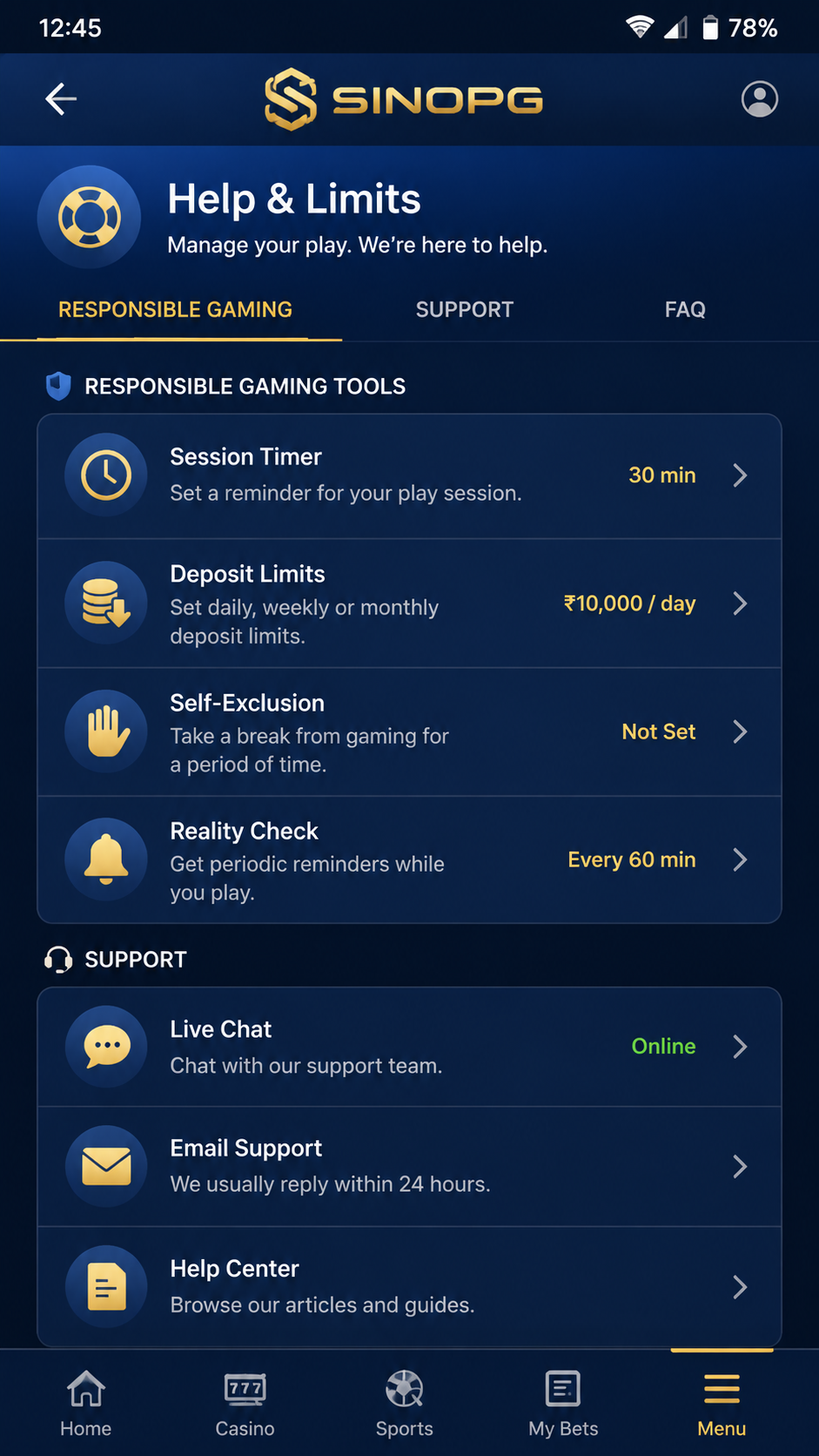 sinopg screenshot