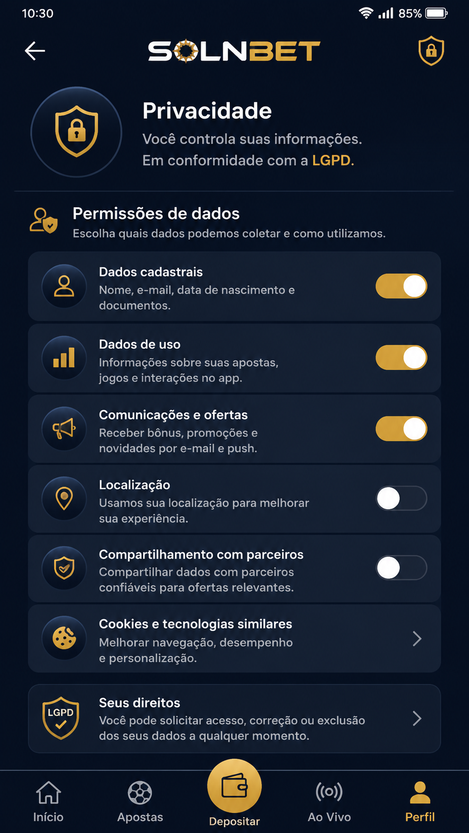 Solnbet screenshot