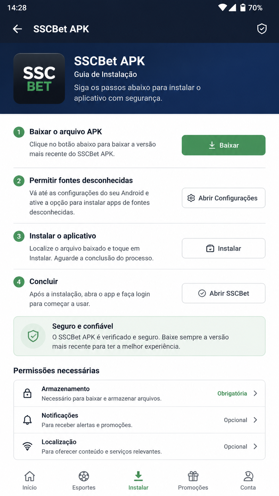 SSCBet screenshot