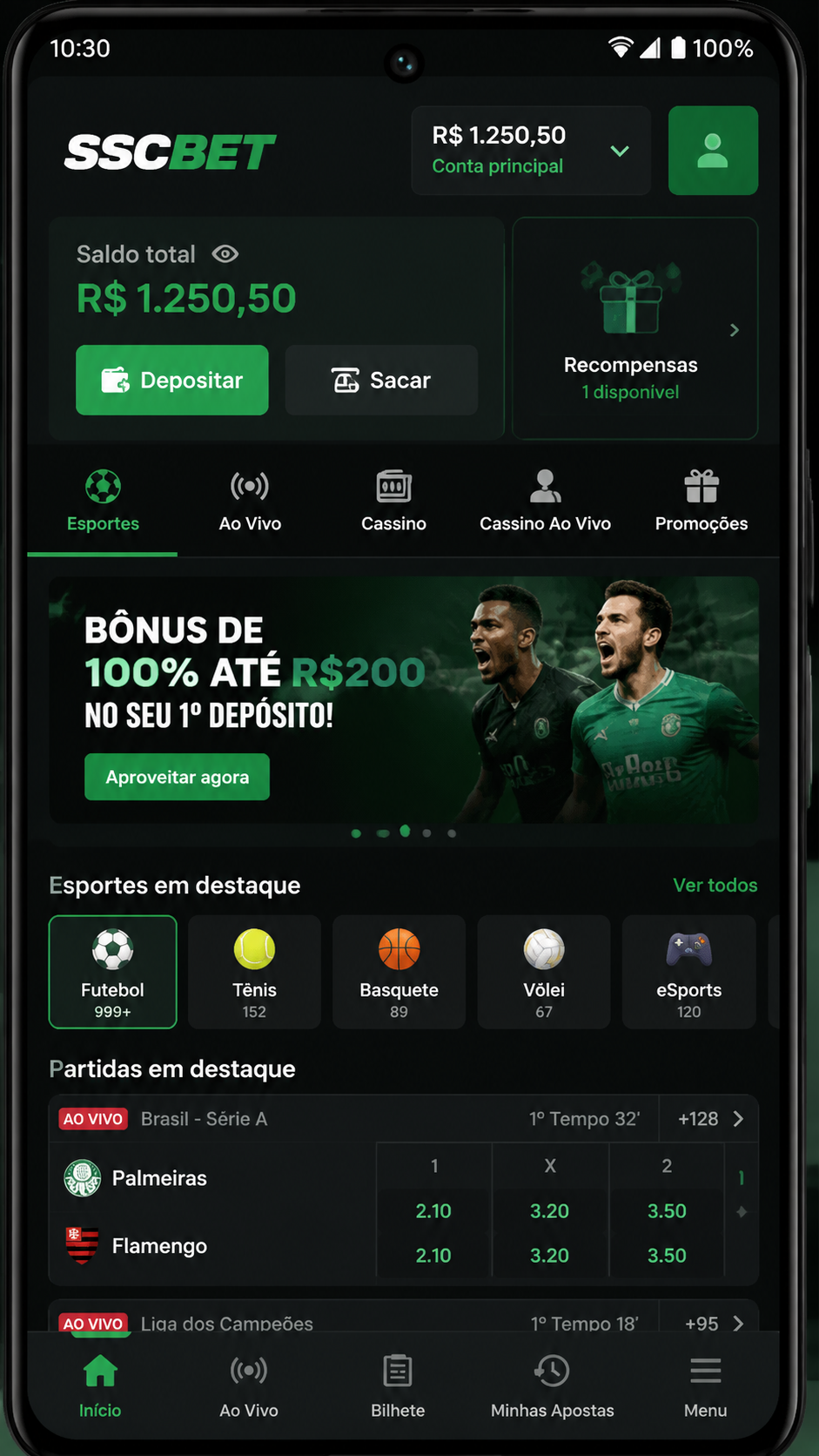 SSCBet screenshot