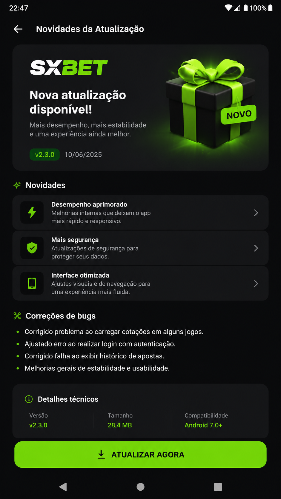 SXBet screenshot