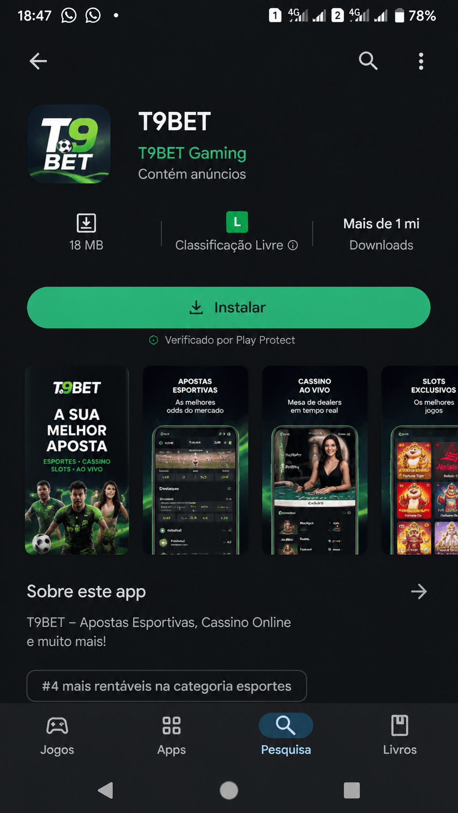 t9bet screenshot