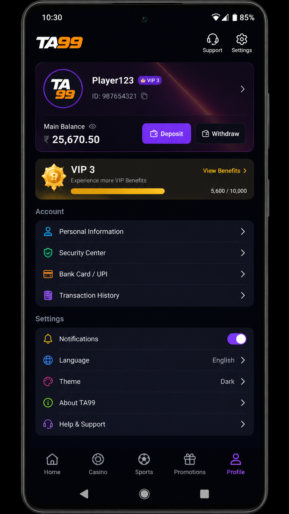ta99 screenshot