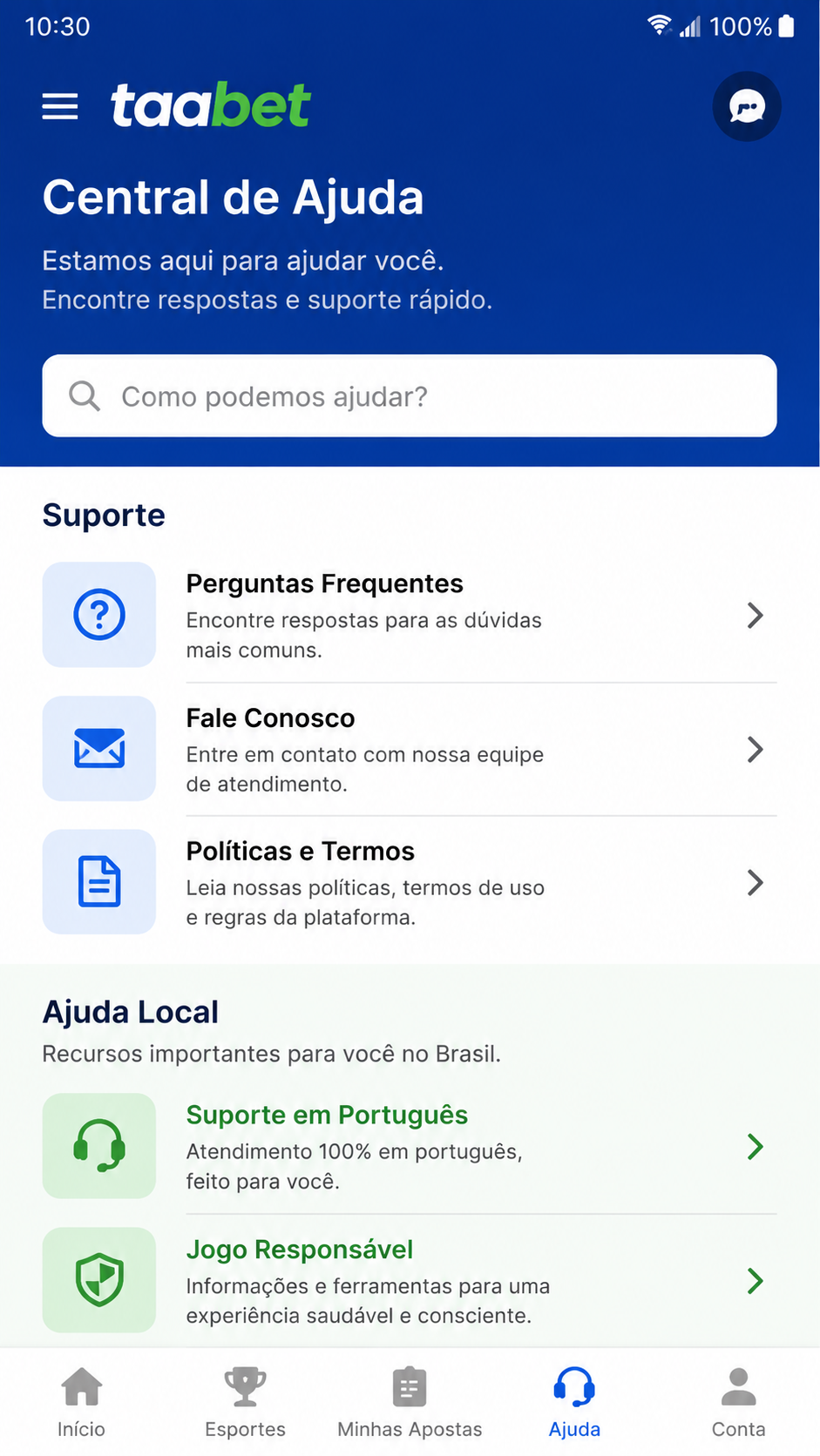 Taabet screenshot