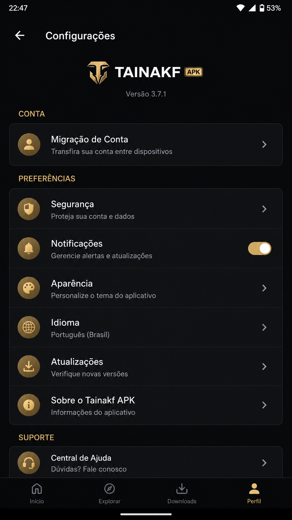 Tainakf screenshot