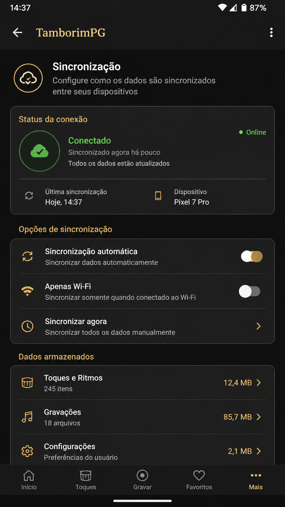 TamborimPG screenshot