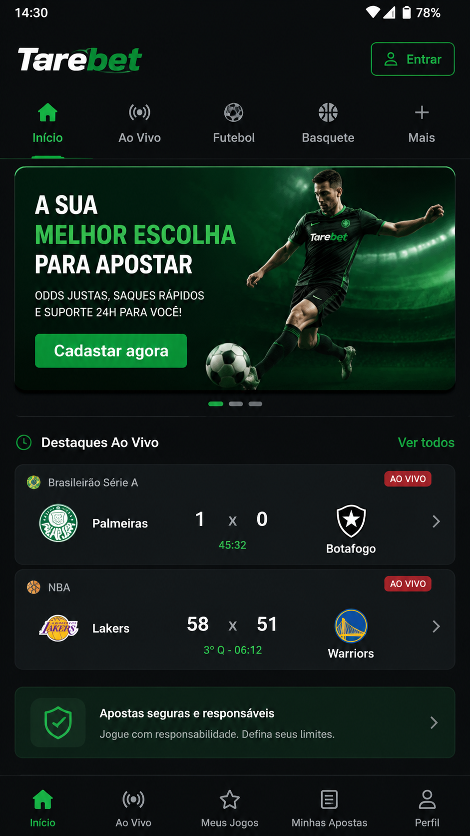 Tarebet screenshot
