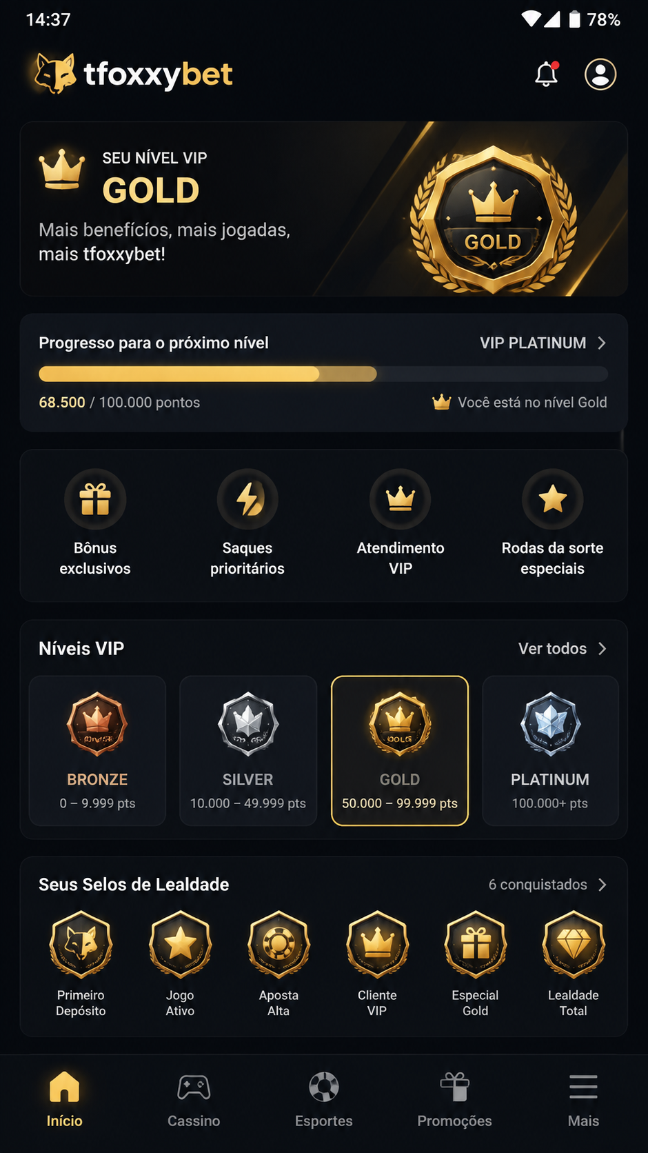 tfoxxybet screenshot