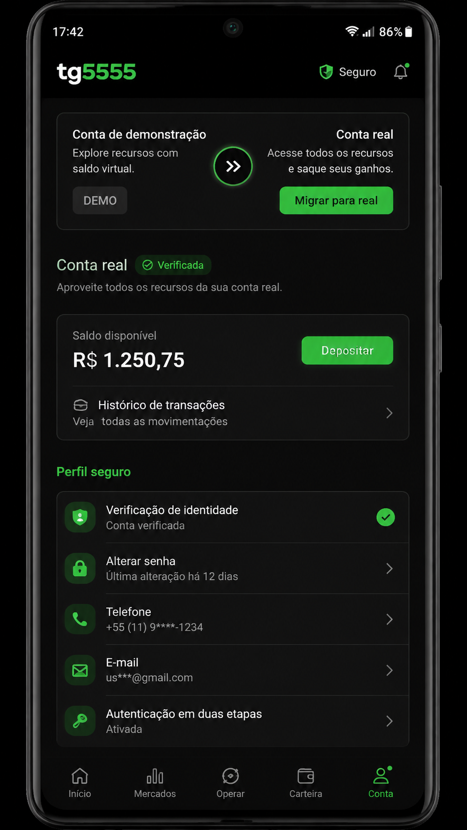 tg5555 screenshot