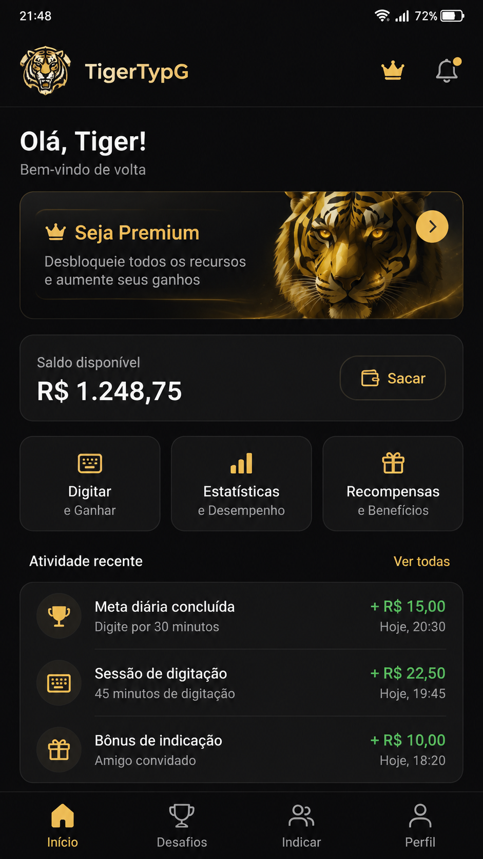 TigerTypG screenshot