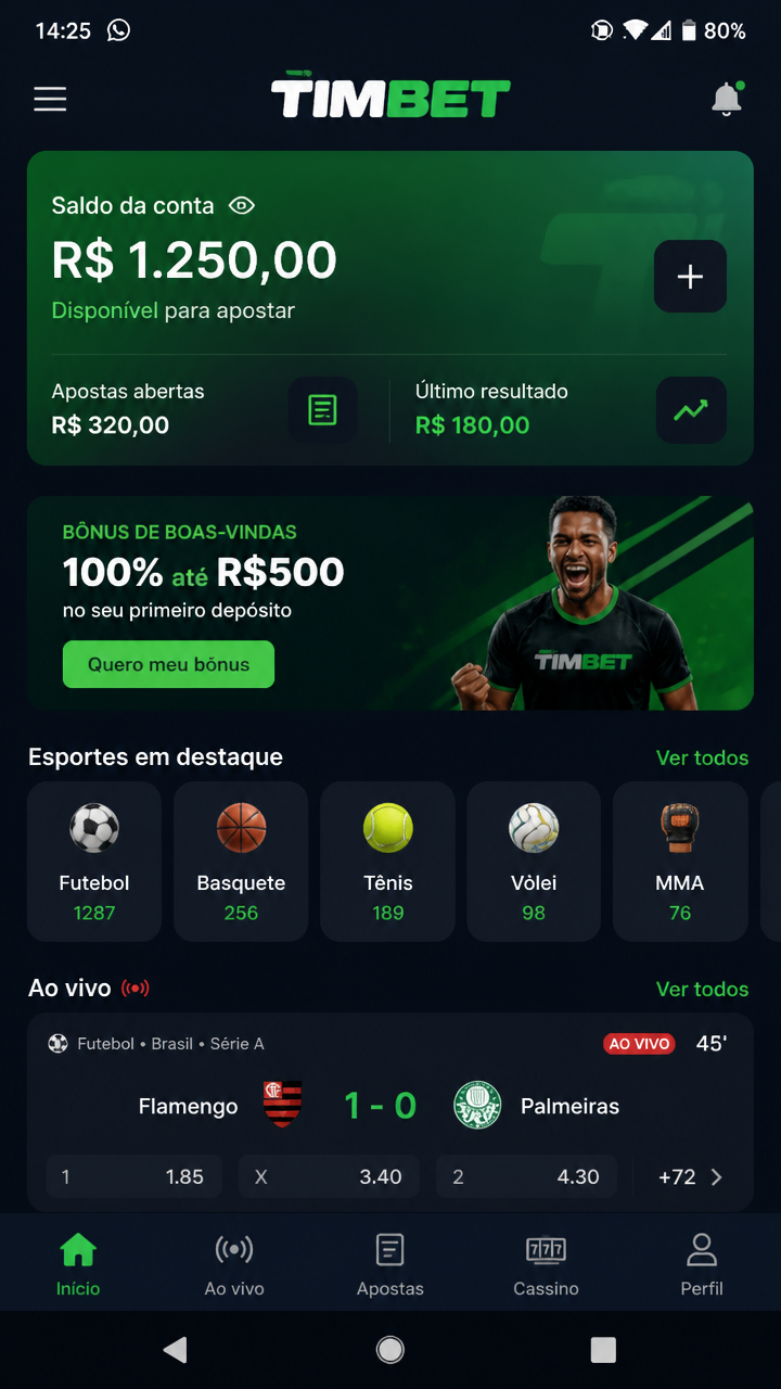 Timbet screenshot