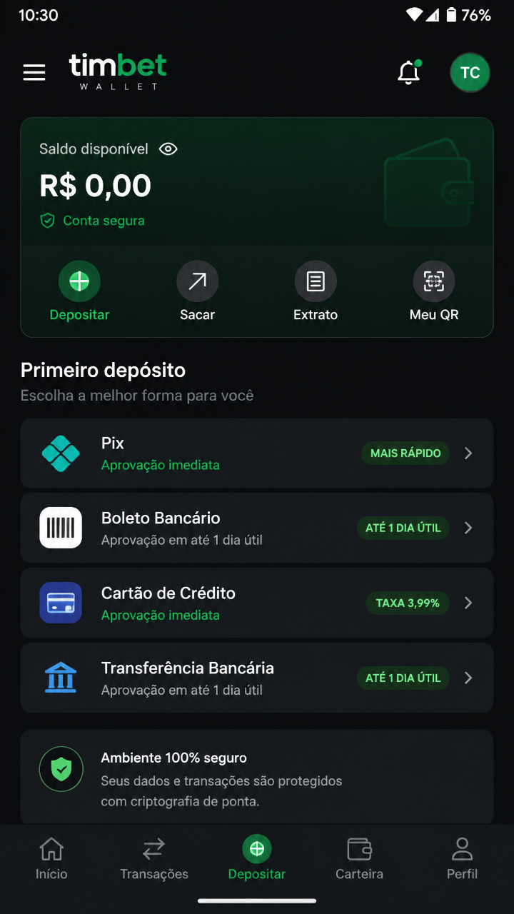 Timbet screenshot