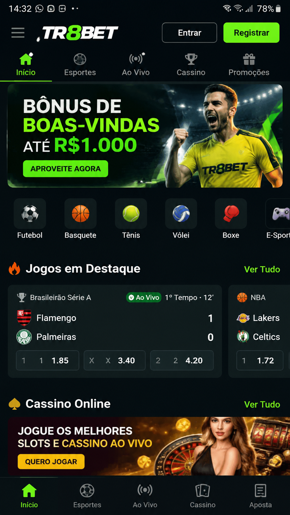tr8bet screenshot