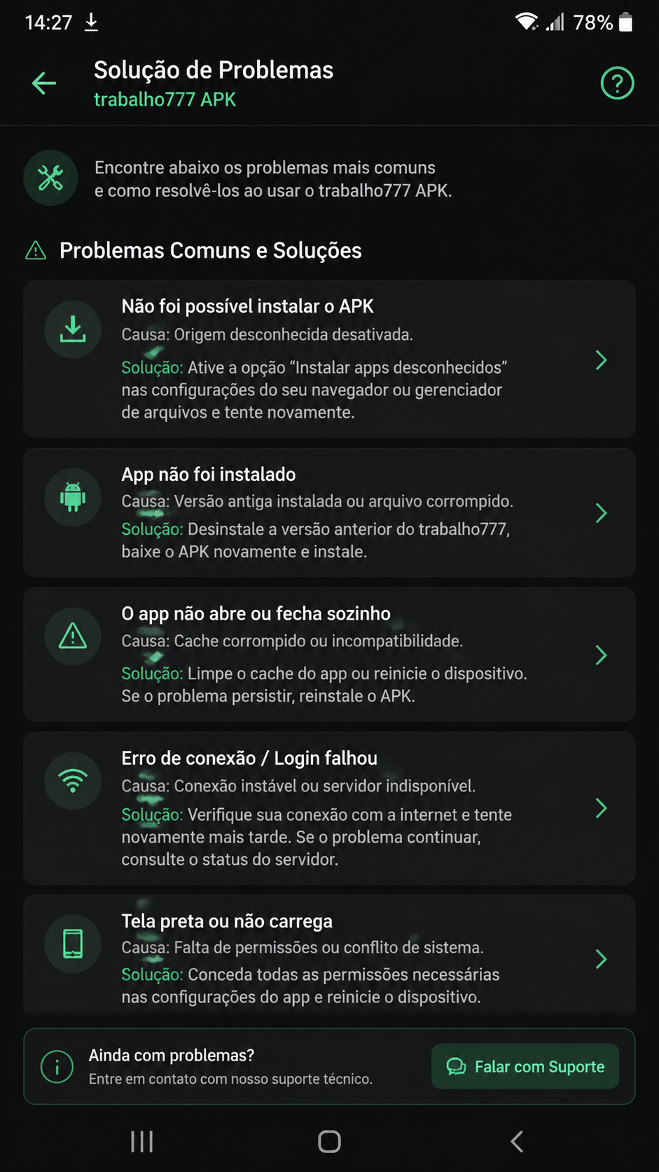 trabalho777 screenshot
