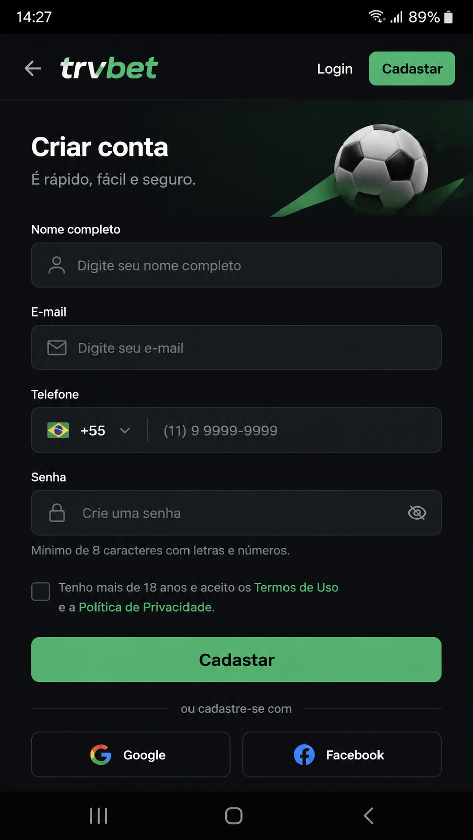 trvbet screenshot