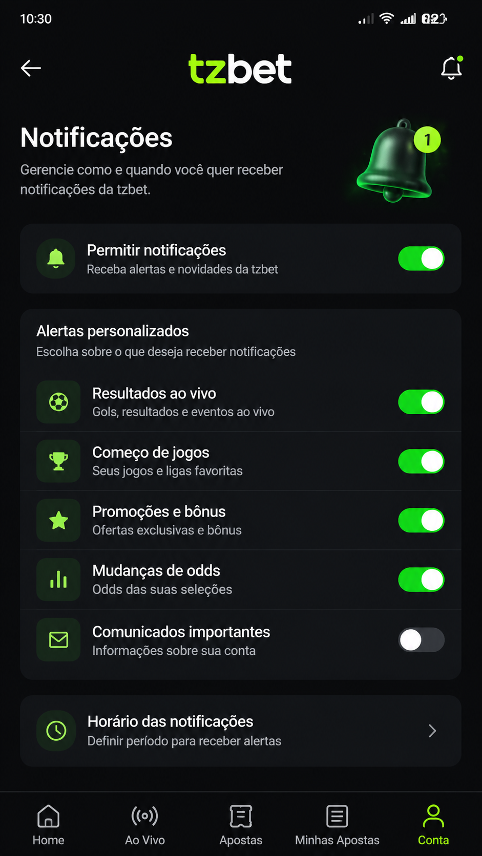 tzbet captura de tela Android