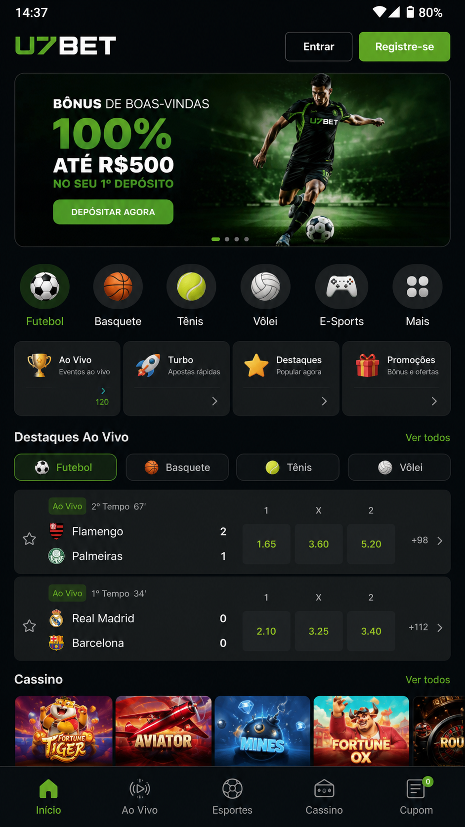u7bet screenshot