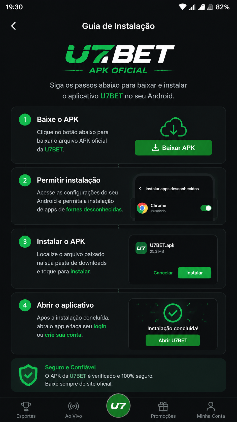 u7bet screenshot