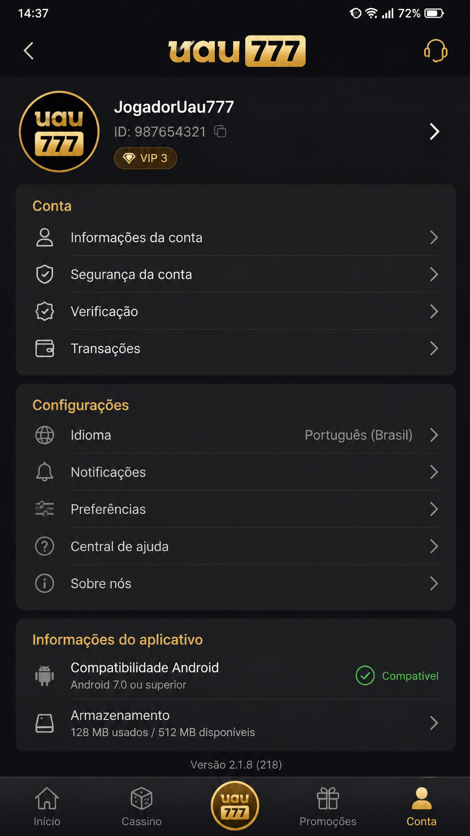 uau777 screenshot