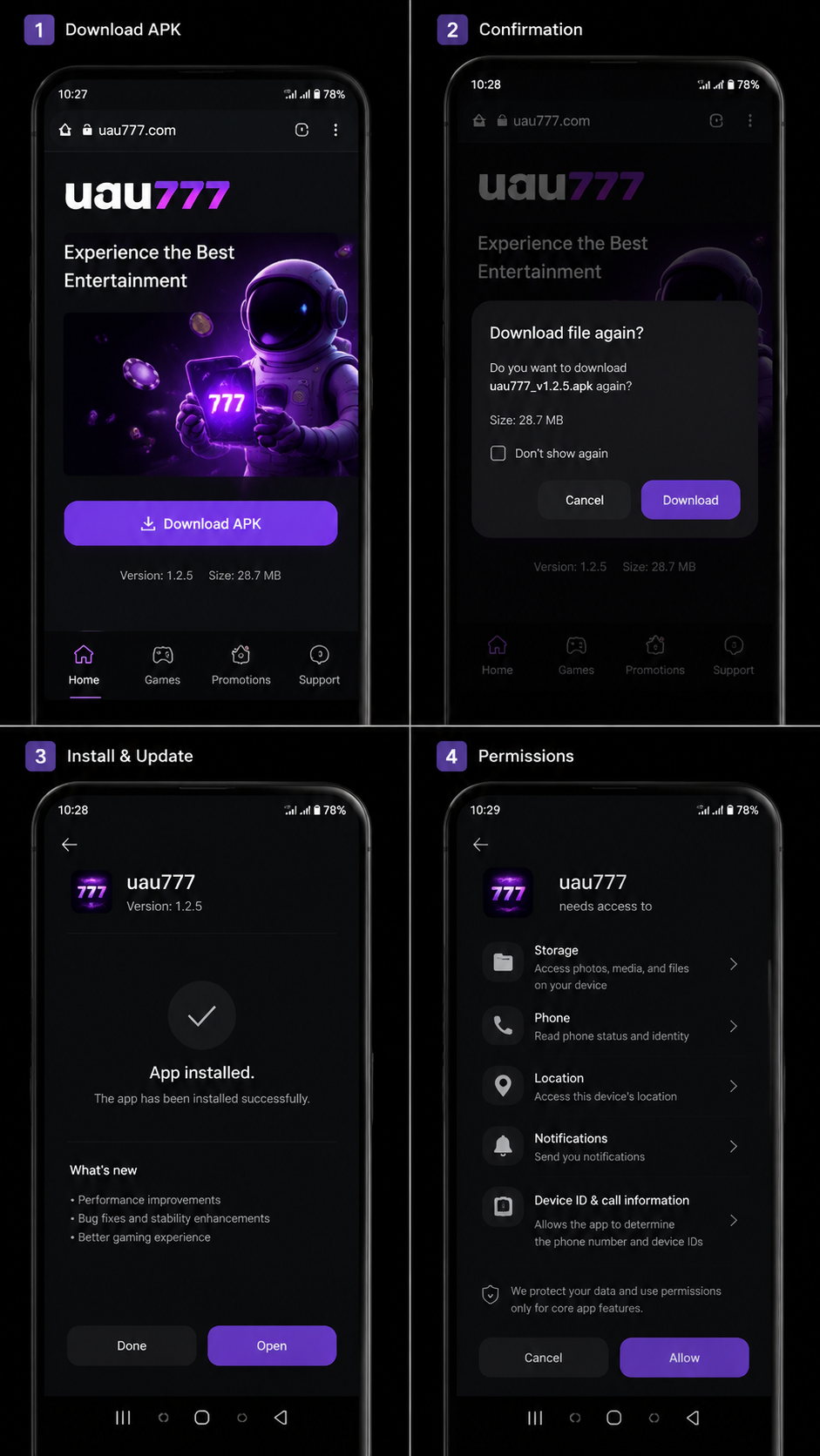 uau777 screenshot
