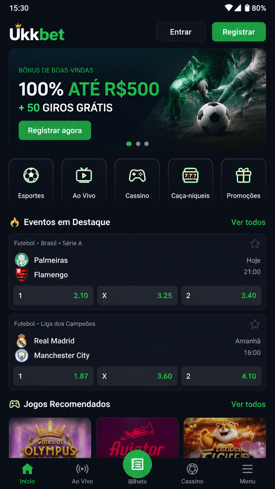 Ukkbet screenshot