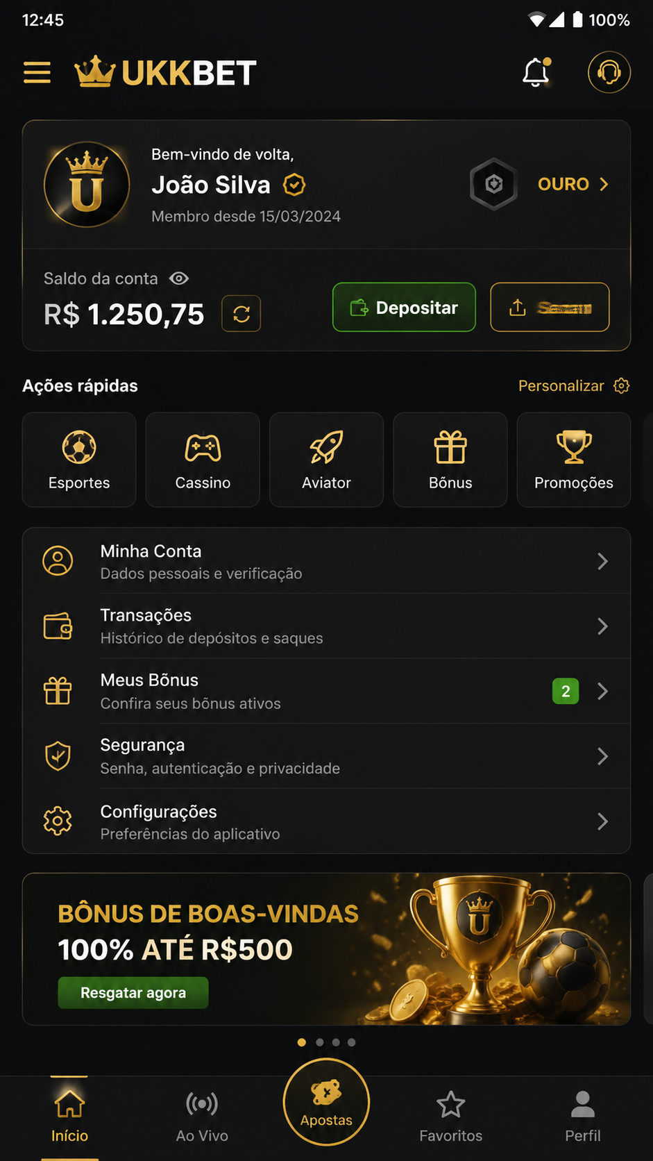 Ukkbet screenshot