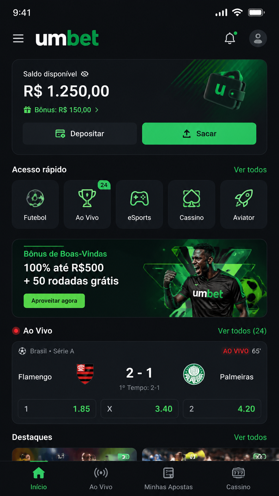 umbet screenshot