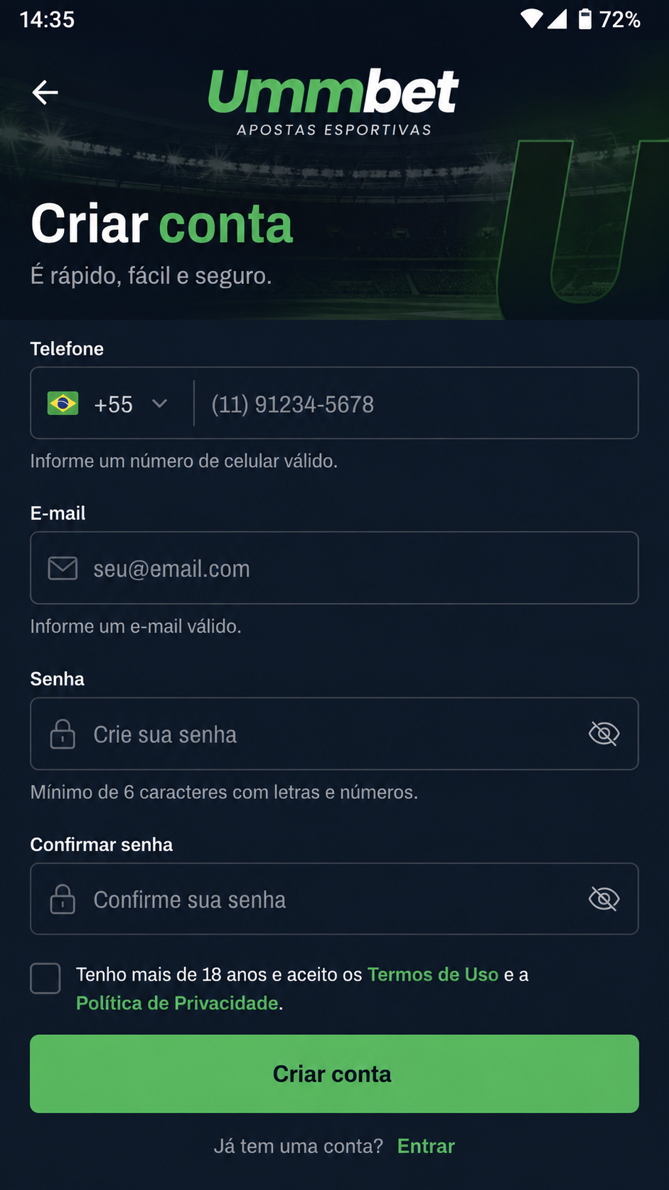 Ummbet screenshot