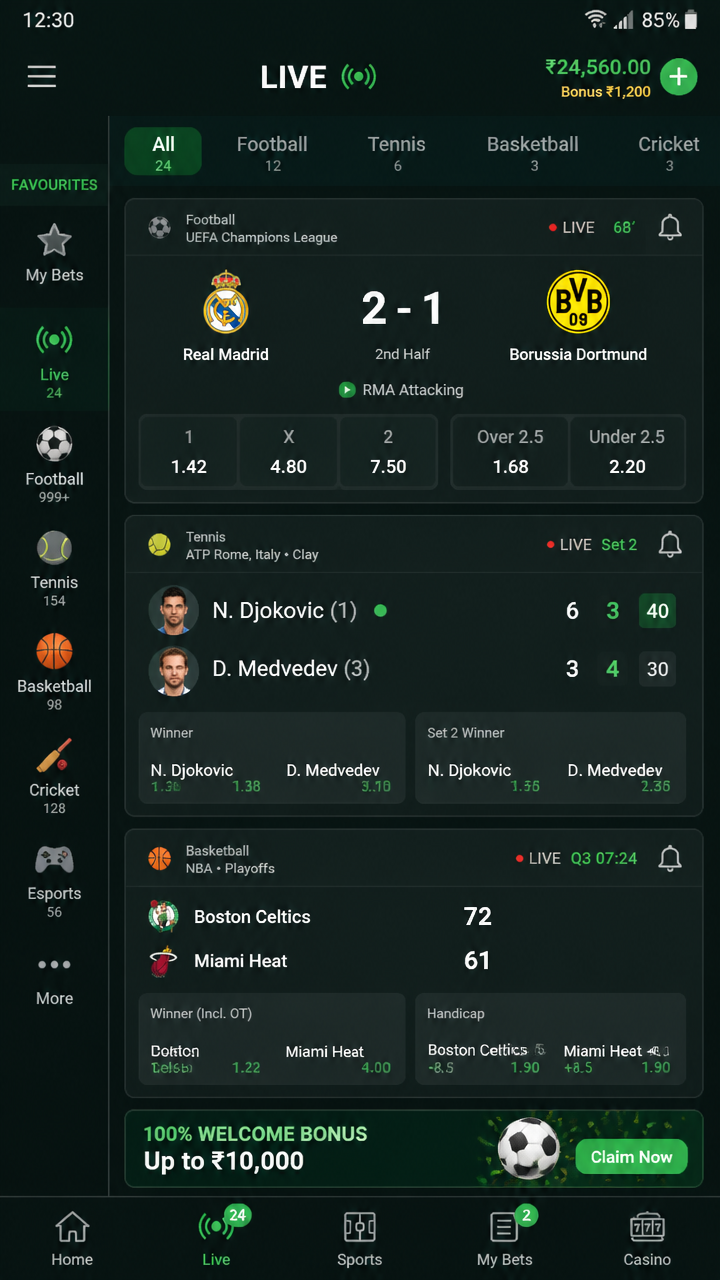 Unibet screenshot